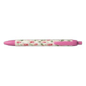 Hübsche rosa Rosen Kugelschreiber (Rückseite)