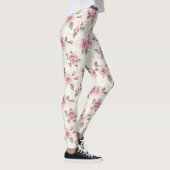Hübsche rosa Rosen Leggings (Rechts)