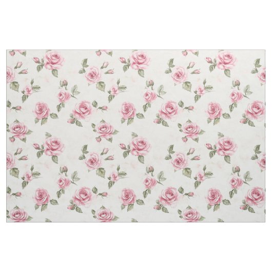 Hübsche rosa Rosen Stoff (Yard (91,4 cm))