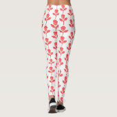 Hübsche rosa Rosen trendige Leggings (Rückseite)