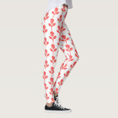 Hübsche rosa Rosen trendige Leggings (Rechts)