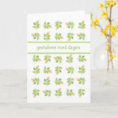 Hübsche rosa Rosenknospe Norwegische Sprache Gebur Karte (Gelbe Blume)