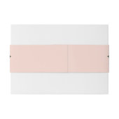 Hübsche Rosa-rote Rosen Blumenhochzeit Einladungsbanderole (Rückseitenbeispiel)