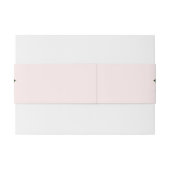 Hübsche Rosa-rote Rosen Blumenhochzeit Einladungsbanderole (Rückseitenbeispiel)