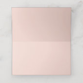 Hübsche Rosa-rote Rosen Blumenhochzeit Platzkarte (Innenseite Aufgefaltet)