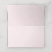 Hübsche Rosa-rote Rosen Blumenhochzeit Platzkarte (Innenseite Aufgefaltet)