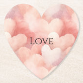 Hübsche rosa Schamhände Liebe Untersetzer (Vorderseite)