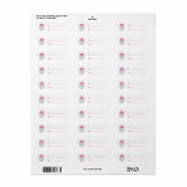 Hübsche rosa Schleife Silbernes Weihnachtsornament (Vorne)