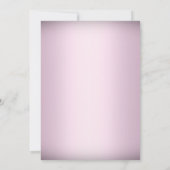 Hübsche Rosa Schmetterling und Kreuztaufe laden Einladung (Rückseite)