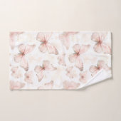 Hübsche rosa Schmetterlinge   Badhandtuch Set (Handtuch)