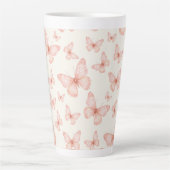 Hübsche rosa Schmetterlinge Milchtasse (Vorderseite)