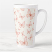 Hübsche rosa Schmetterlinge Milchtasse (Rechts)