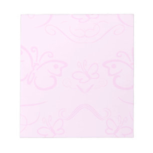 Hübsche rosa Schmetterlinge Notizblock