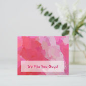 Hübsche rosa Schmetterlinge Postkarte (Stehend Vorderseite)