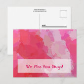 Hübsche rosa Schmetterlinge Postkarte (Vorne/Hinten)