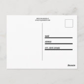 Hübsche rosa Schmetterlinge Postkarte (Rückseite)