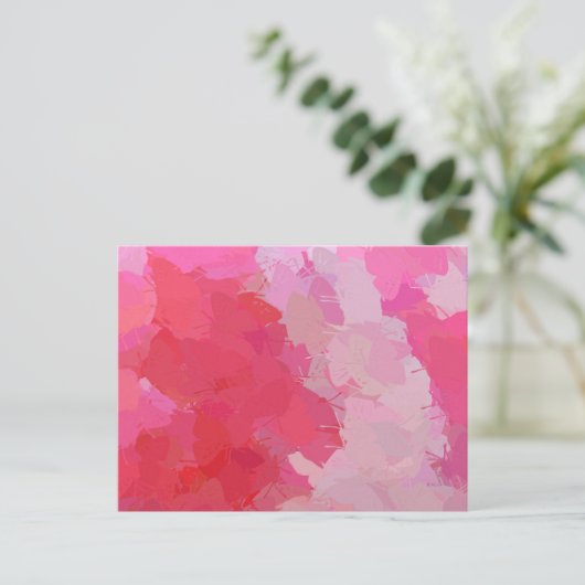 Hübsche rosa Schmetterlinge Postkarte (Stehend Vorderseite)