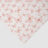 Hübsche rosa Schmetterlinge Seidenpapier (Ausschnitt)