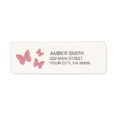 Hübsche Rosa SchmetterlingsNatur (Vorne)