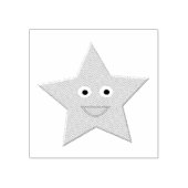 Hübsche Rosa-Star-Briefmarke Gummistempel (Prägung)
