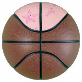 Hübsche, rosa Sterne Basketball (Rechts)