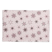 Hübsche rosa Sterne - Muster. Kissenbezug (Rückseite)