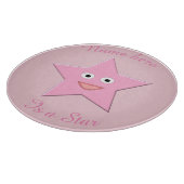 Hübsche rosa Sterne-Schnittplatine Schneidebrett (Ecke)