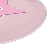 Hübsche rosa Sterne-Schnittplatine Schneidebrett (Ecke)