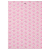 Hübsche rosa-sternförmige Zwischenablage Klemmbrett (Rückseite)