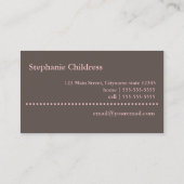 Hübsche rosa Streifen Babysitter-Visitenkarte Visitenkarte (Rückseite)