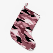 Hübsche rosa Tarnung Kleiner Weihnachtsstrumpf (Vorderansicht (hängend))