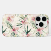 Hübsche rosa tropische Orchideen-Blume Case-Mate iPhone Hülle (Rückseite (Horizontal))