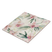 Hübsche rosa tropische Orchideen-Blume Fliese (Seite)