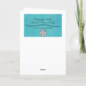 Hübsche Rosa Tulip Blume Dramatisierte Kunst Karte (Rückseite)