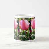 Hübsche rosa Tulpe-Tasse Kaffeetasse (Mittel)