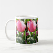 Hübsche rosa Tulpe-Tasse Kaffeetasse (Links)
