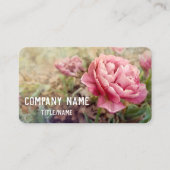 hübsche Rosa Tulpen Blumengarten Gewohnheit Visitenkarte (Vorderseite)