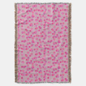 hübsche rosa Tupfen Decke (Vorderseite Vertikal)