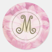 Hübsche rosa Tüten - Goldinitiative Runder Aufkleber (Vorderseite)