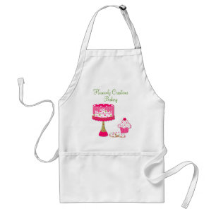 Hübsche rosa u. grüne Bäckerei-Geschäfts-Schü Schürze