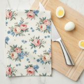 Hübsche Rosa- und Blautönen Geschirrtuch (Viertel Falte)