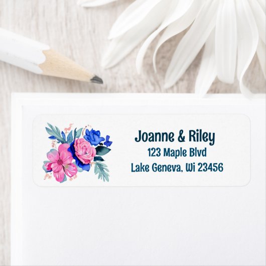 Hübsche Rosa- und Blautönen Personalisiert (Insitu)