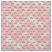 Hübsche Rosa- und Goldkrone der Prinzessin Glitzer Stoff (Muster)