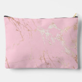 Hübsche Rosa- und Goldmarmor Zubehörtasche (Rückseite)