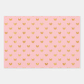 Hübsche Rosa- und Goldmuster Geschenkpapier Set (Vorderseite 2)