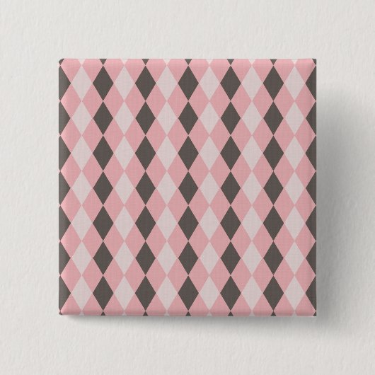 Hübsche rosa und graue button (Vorderseite)
