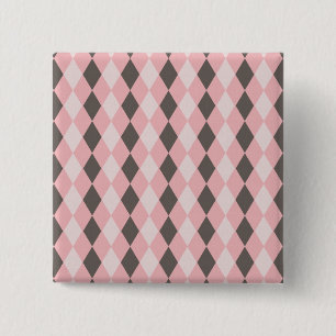 Hübsche rosa und graue button