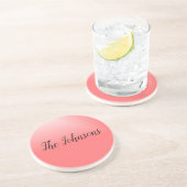 Hübsche Rosa und Schwarz Getränkeuntersetzer (Seite)