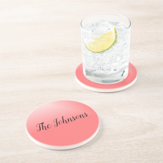 Hübsche Rosa und Schwarz Getränkeuntersetzer (Seite)