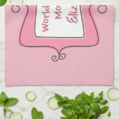 Hübsche Rosa und Weiße Welten Beste Mutter Handtuch (Gefaltet)